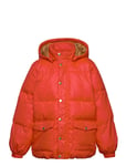 Mini Rodini Heavy Hooded Puffer Jacket Röd