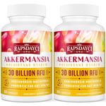 30 Billion AFU Akkermansia Muciniphila, Probiotic for Gut Health & Digestive, Most Potent Probiotic Supplement, A Live Akkermansia Supports Gut Lining & GLP-1, for Women & Men (120 Count (Pack of 2))