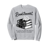 Booktrovert Definition Funny Book Lover Meaning Reader Women Sweatshirt