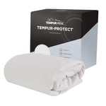 Tempur Waterproof Mattress Protector, Knit, White, Full