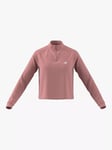 adidas Train Essentials 1/4 Zip Cover Up, Semi Pink Spark