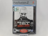 Tom DE CLANCY Splinter Cell Double Agent sony PS2 Pal Italien Neuf Scellé