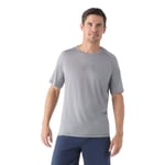 Smartwool Active Ultralite Graphic Short Sleeve Tee - T-shirt en laine mérinos homme Light Gray Heather / Medium Gray Heather S