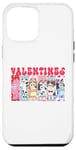 Coque pour iPhone 12 Pro Max Blue Dog Valentines avec des amis