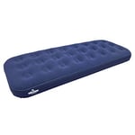 Milestone Camping 88000 Matelas Gonflable floqué Unisexe Un Couchage