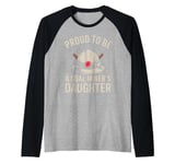 Proud To Be The Daughter Of A Coal Miner Raglan Baseball Tee