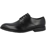 Clarks Homme Ronnie Walk Derbys, Noir (Black Leather Black Leather), 39.5 EU