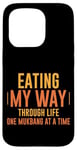 Coque pour iPhone 15 Pro Eating My Way Through Life One Mukbang At A Time