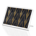 Black & Gold Deco Classic Fridge Magnet - Geometric Wallpaper Retro Gift #12545