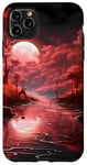 Coque pour iPhone 11 Pro Max Pin Tree Autumn Night Forest Scène