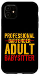 Coque pour iPhone 11 Professional Adult Babysitter Expert en barman