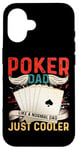 Coque pour iPhone 16 Jeu de cartes de poker Jetons de jeu Bluff