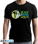 Rick And Morty - Peace Among Worlds T-Shirt Black (Large)