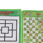 Snake And Ladder Kids Nine Men's Morris Portable Flying Chess Ludo Board BS