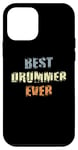 Coque pour iPhone 12 mini Batterie pour groupe de musique Best Drummer