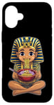 Coque pour iPhone 16 Plus Pharaon King Tut Ramen Nouilles Japonaises Mignon Kawaii