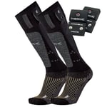 Thermic PowerSocks Set Heat Uni 1200 Pack Chaussettes chauffantes + Batteries Mixte, Noir Pack, 42-44