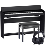 Roland F-701 Svart Digital Piano Paket