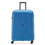 DELSEY PARIS - Belmont Plus - Valise Grande Taille Rigide Matière Recyclée et Recyclable - 76x52x32 cm - 102 litres - L - Bleu Zinc