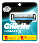 Pack 10 Lames GILLETTE MACH3 Recharge Rasoir Rasage Gilette Mach 3 Match3 Match*