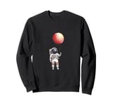 Astronaut Balloon / Space Man Holding Balloon Planet Sweatshirt