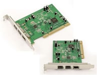 KALEA-INFORMATIQUE Carte contrôleur FireWire 800 IEEE1394B et 400 IEEE1394A sur port PCI avec 2+1 PORTS et Chipset TI SN082AA2