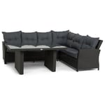 Loungegrupp Comfort Garden James med Bord Glasskiva