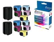 PREMIUM CARTOUCHE - 12 Cartouche compatible pour HP 363XL Noir (x2) + Cyan (x2) + Magenta (x2) + Jaune (x2) + Light Cyan (x2) + Light Magenta (x2) HP