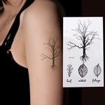 Flash Tatouage Temporaire Autocollant Arbre Feuille Fête Cadeau Plage Neuf Wow