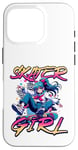 Coque pour iPhone 16 Pro Skater Girl Skateboard Anime Skateboard Skater