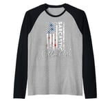 Office Clerk Sarcastic Office Clerk US Flag Office Clerk Raglan Baseball Tee