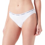 Calvin Klein Women's BIKINI THONG, WHITE, M