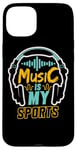 Coque pour iPhone 15 Plus Music is my Sports Musicien Producteur Artiste Ingénieur Audio