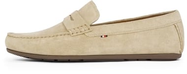 TOMMY HILFIGER Mocassins Homme en Daim, Beige (Beige/Brown), 41