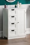 Bath Vida Priano 4 Drawer 1 Door Freestanding Unit Bathroom Storage