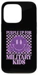 Coque pour iPhone 13 Pro Purple Up pour enfants militaires Army Purple Military Child