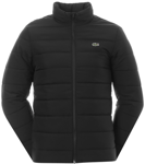 Lacoste Mens Embroidered Padded Jacket - Black, Size: Medium - Size Medium