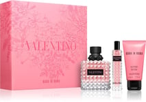 Valentino Born in Roma Donna 100ml EDP, 50ml Body Lotion & 15ml Travel Spray Gif