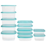Belle Vous Clear Reusable Plastic Food Containers with Lids (12 Pack in 3 Sizes) - Leak Proof, BPA Free Food Storage Containers - Microwave, Freezer & Dishwasher Safe - Meal Prep Lunch Boxes