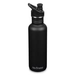 Klean kanteen classic 800ml (w/sport cap)  - black  - OneSize - Naturkompaniet