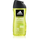 Adidas Pure Game shower gel for face, body, and hair 3-in-1 250 ml