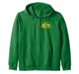 AUSTRALIA COAT OF ARMS KANGAROO AND EMU AUSTRALIAN SYMBOL Zip Hoodie