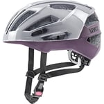 uvex Gravel X - Casque Performance sûr pour Hommes et Femmes - Réglage de la Taille Individuel - Ventilation Optimisée - Rhino - Plum - 52-57 cm