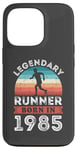 Coque pour iPhone 13 Pro Legendary Runner born 1985 40e anniversaire cadeaux course