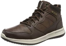 Skechers Homme Delson Bottes Bottines classiques, Marron Chocolate Leather Chocolate, 45 EU