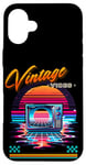 Coque pour iPhone 16 Plus Vintage Vibes Retro CRT TV style années 80 Synthwave