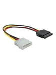 DeLOCK power cable - SATA power to 4 PIN internal power - 15 cm