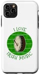 Coque pour iPhone 11 Pro Max Bodhran de la Saint-Patrick, musique irlandaise