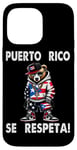 iPhone 14 Pro Max Puerto Rico Se Respeta Boricua Bear PR Flag Street Case