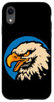 iPhone XR Retro Bald Eagle Bird American Animals Case